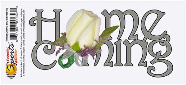 School Dances Rub-Ons - Homecoming Too Silver