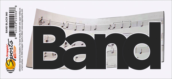 Band Rub-Ons - Black