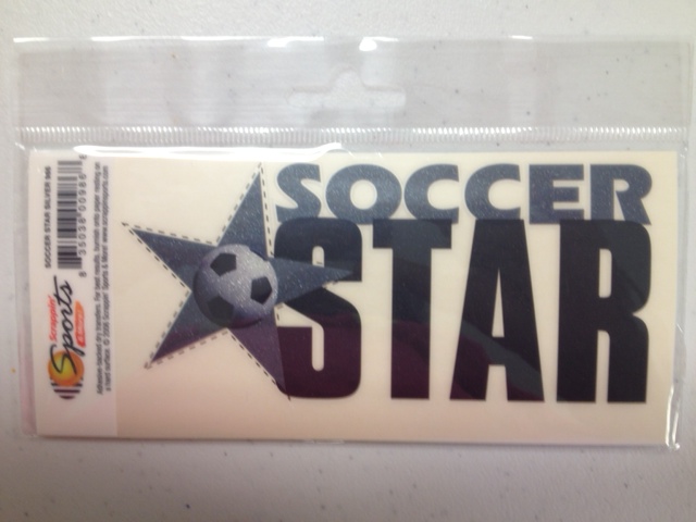 Soccer Rub-Ons - Soccer Star Silver