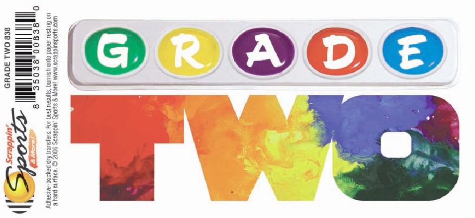 School Rub-Ons - Grade Two