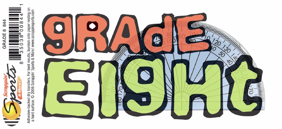 School Rub-Ons - Grade Eight