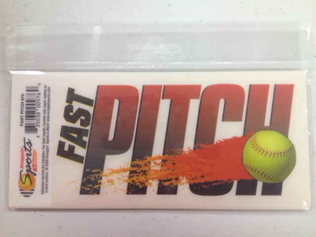 Softball Rub-Ons - Fast Pitch Title