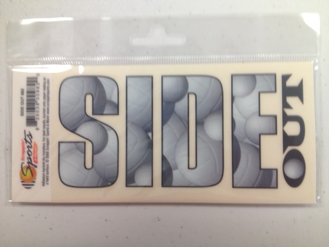 Volleyball Rub-Ons - Side Out Title