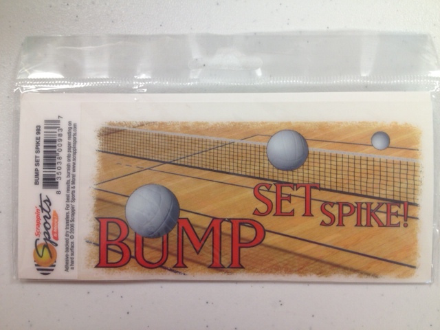 Volleyball Rub-Ons - Bump Set Spike Title
