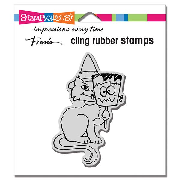 Cling Frankencat Stamp