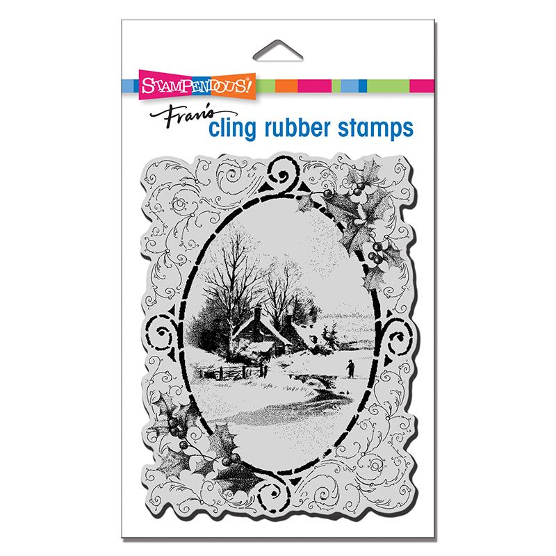 Cling Vintage Vignette Rubber Stamp