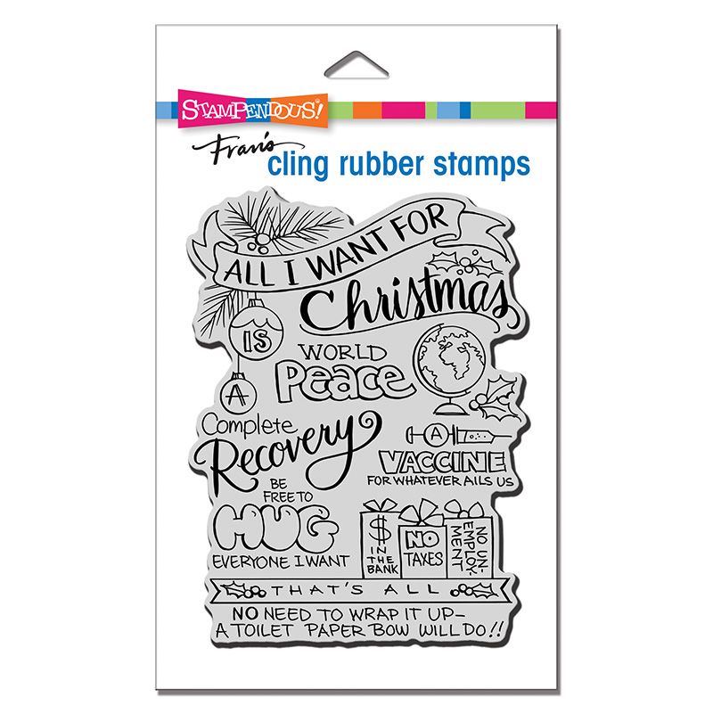 Cling All For Christmas Rubber Stamp