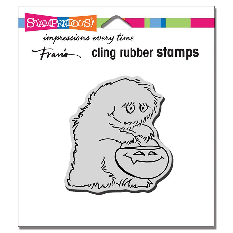 Cling Big Foot Treat Rubber Stamp