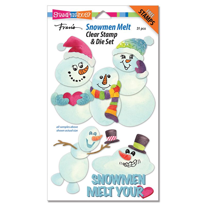 Snowmen Melt Clear Stamps and Die Set
