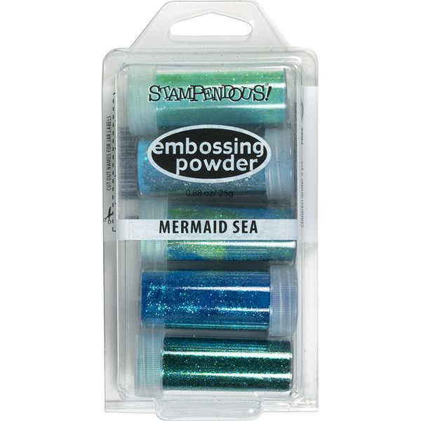 Mermaid Sea 5-Jar Embossing Powder Kit
