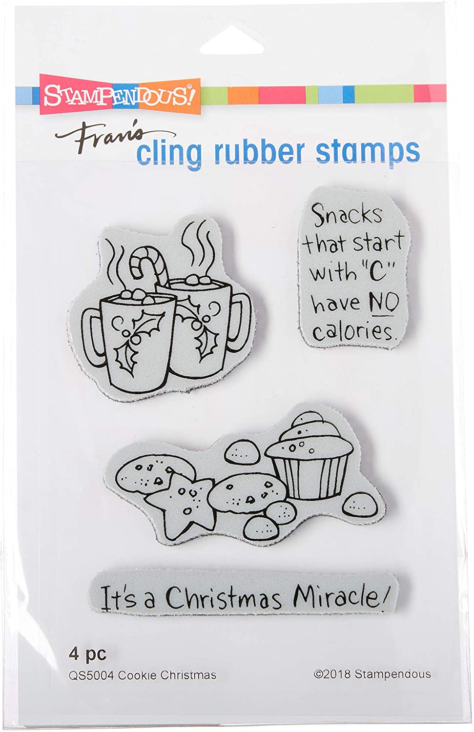 Cookie Christmas Stamp Set with Matching Dies