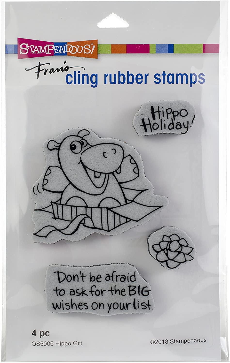 Hippo Gift Stamp Set with Matching Dies