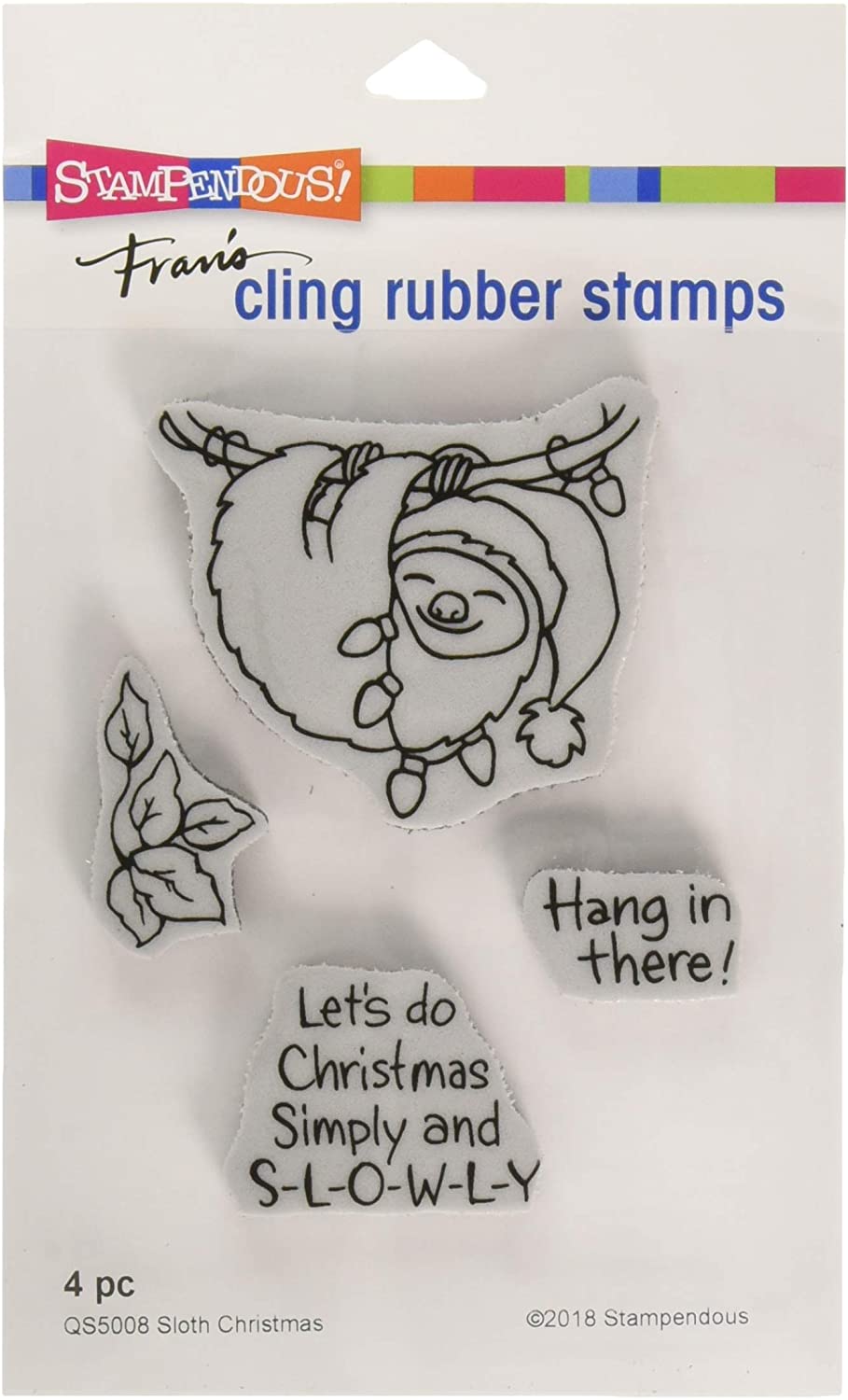 Sloth Christmas Stamp Set with Matching Dies