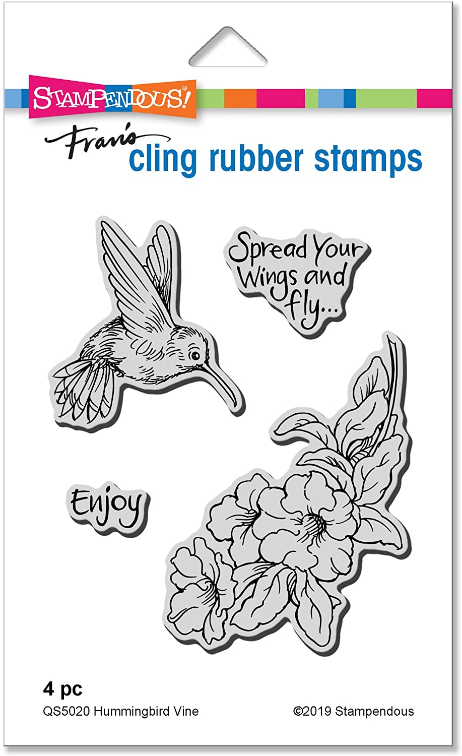 Hummingbird Vine Stamp Set with Matching Dies
