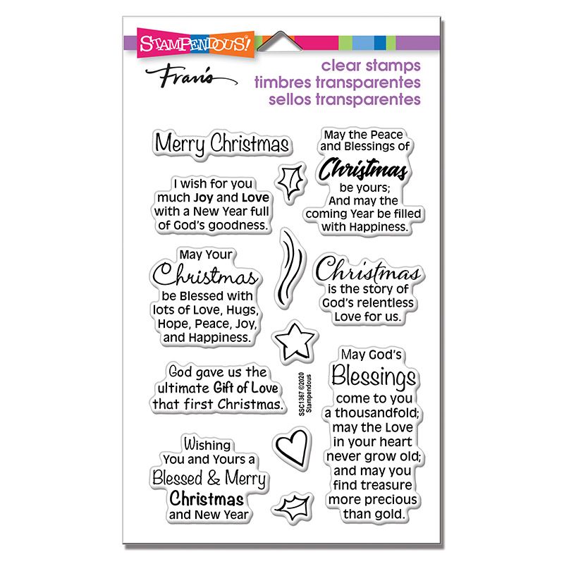 Blessed Christmas Perfectly Clear Stamps