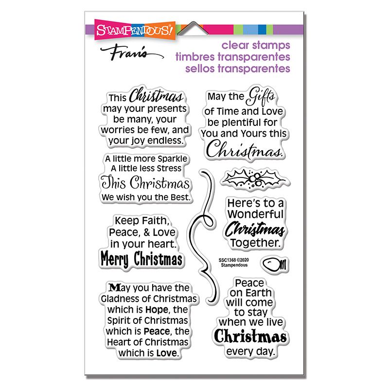 Faith Peace Love Perfectly Clear Stamps