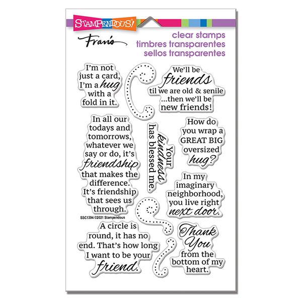 Friends Hug Perfectly Clear Stamps Set