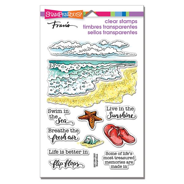 Ocean Frames Perfectly Clear Stamps Set