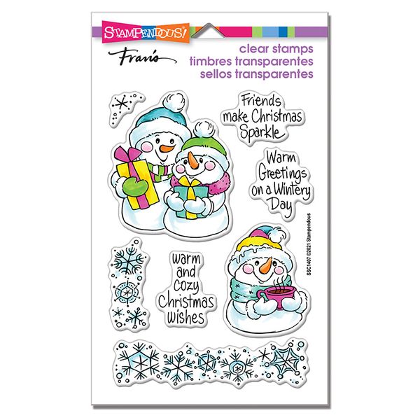 Snow Time Frame Clear Stamp Set