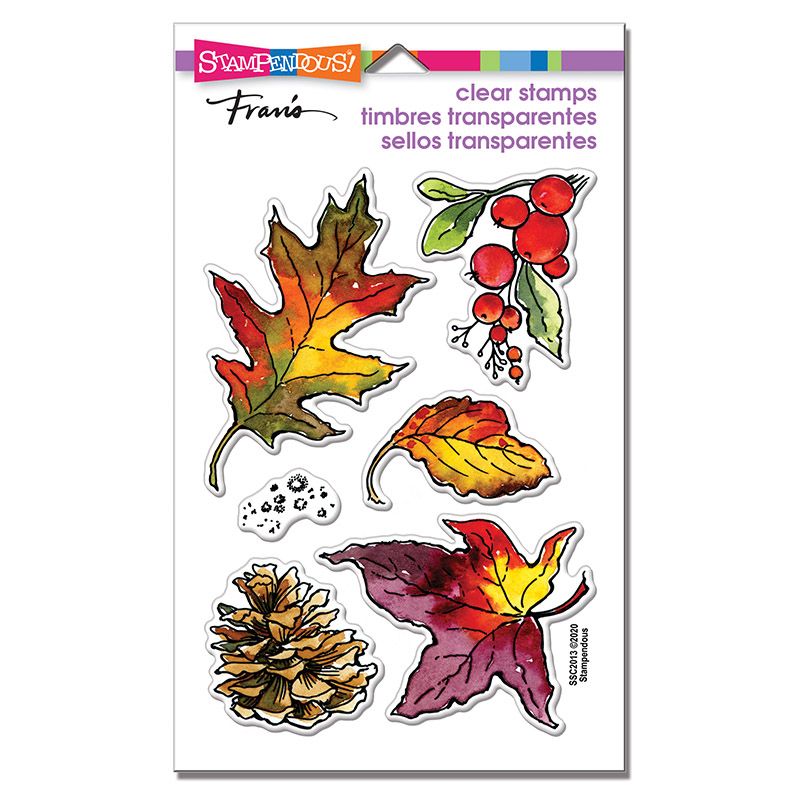 Autumn Leaves Perfectly Clear Stamps