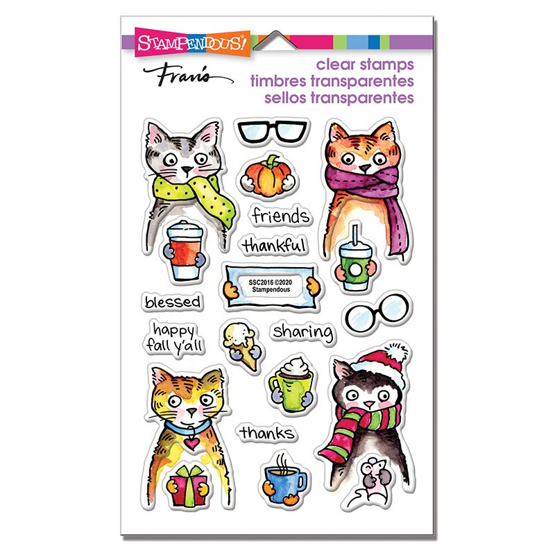 Thankful Kitty Perfectly Clear Stamps