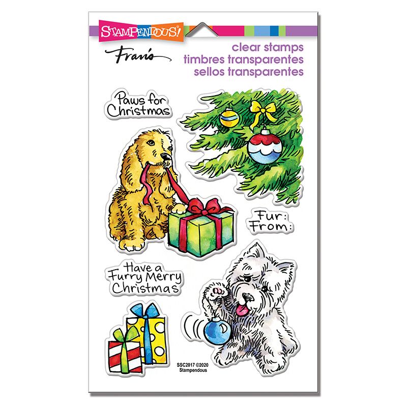 Furry Christmas Perfectly Clear Stamps