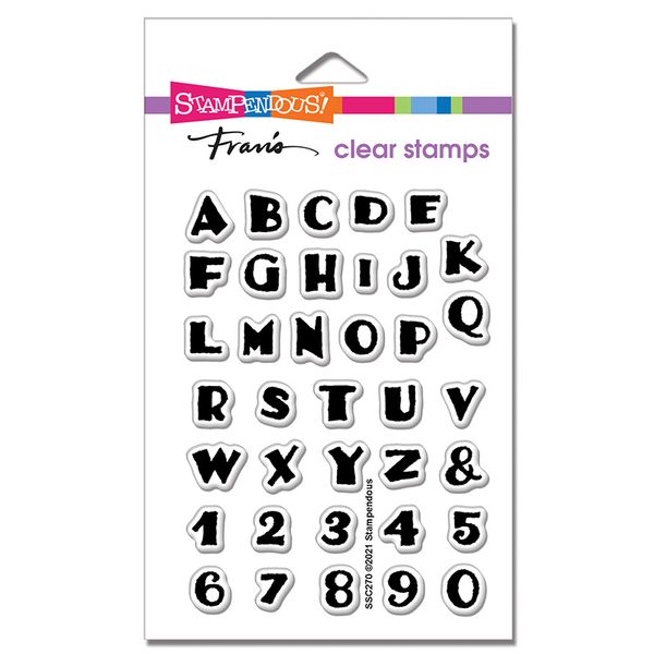 Inked Alphabet Perfectly Clear Stamps Set