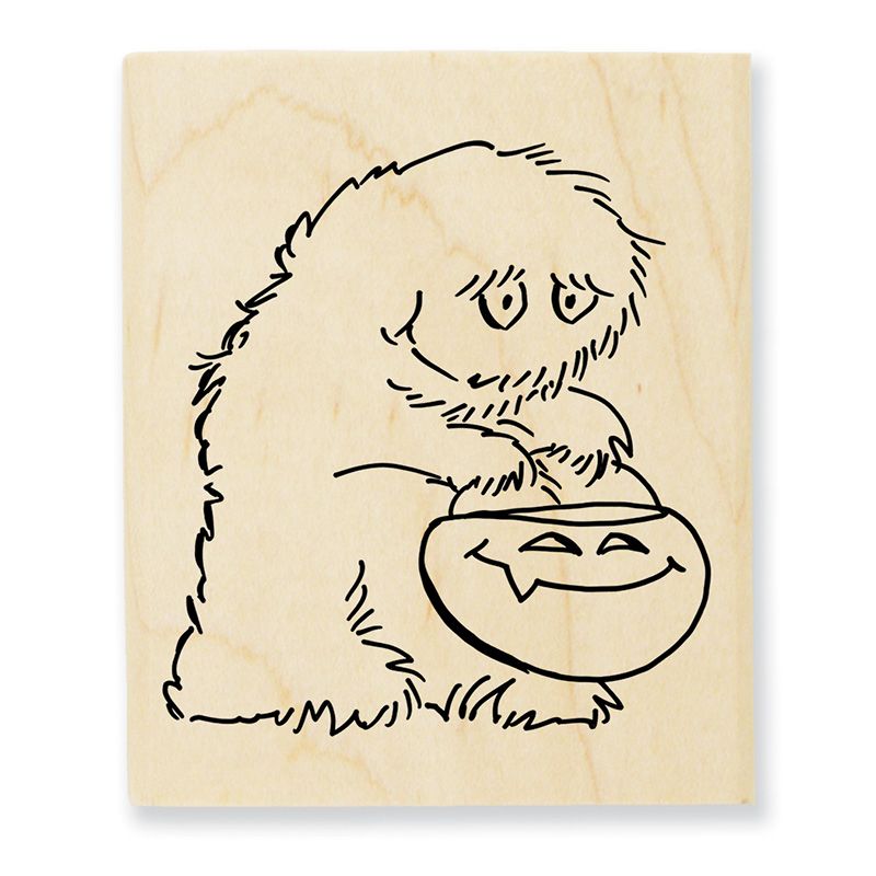 Big Foot Treat Rubber Stamp