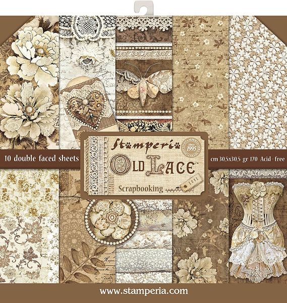 Old Lace 12x12 10pkPaper Pack (10 sheets)