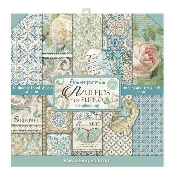 Azulejos 12x12 Paper Pack (10 sheets)