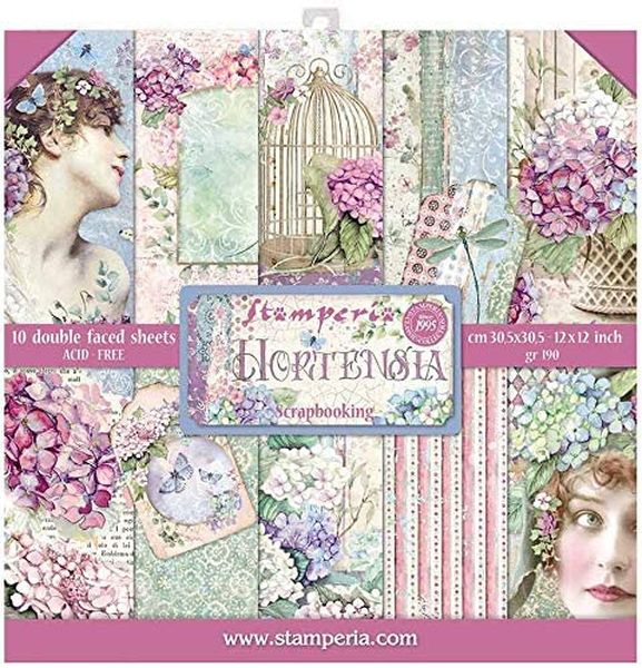 Hortensia 12x12 Paper Pack (10 sheets/pkg.)