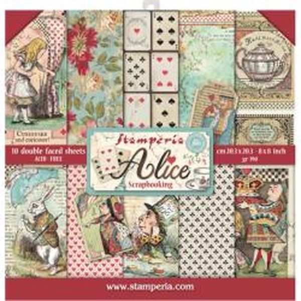 Alice 8x8 Paper Pack (10 sheets)