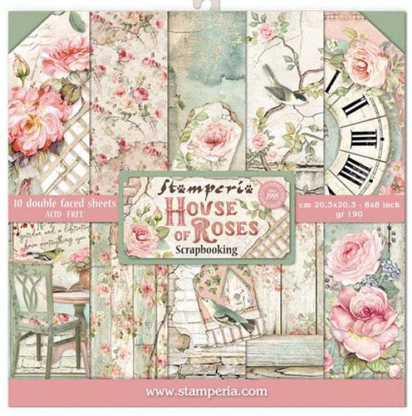 House of Roses 8x8 Paper Pack (10 sheets)