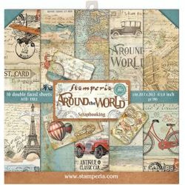 Around the World 8x8 Paper Pack (10 sheets)