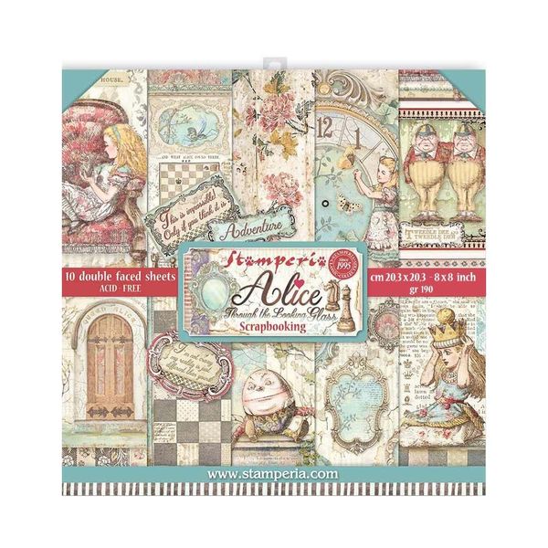 Alice Through the Looking Glass 8x8 Paper Pack