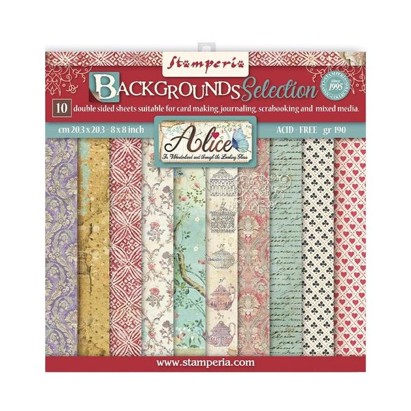 Alice Background Selection 8x8 Paper Pack