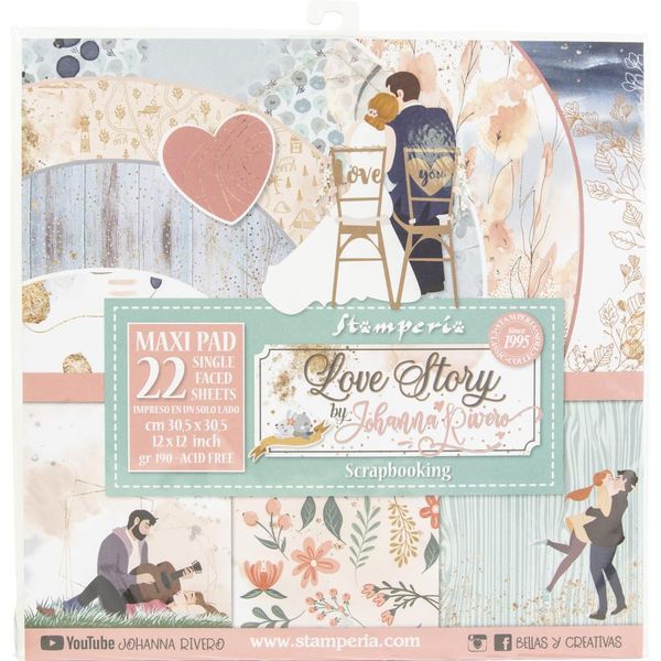 Love Story 12x12 Paper Pack (22 sheets)