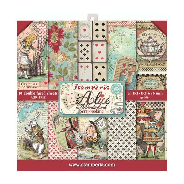 Alice in Wonderland 6x6 Paper Pack